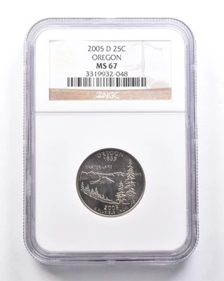 MS67 2005-D Washington State Quarter Oregon NGC *6301 - Image 1 of 3