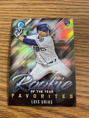 2019 Bowman Rookie of the Year Favorites #ROYF-4 Luis Urias A27 - Image 1 of 2