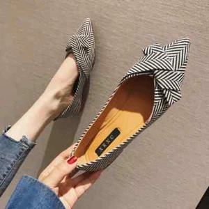 Ballerine donna punta fiocco nero rosso extra large taglia 43 44 45 46 più small - Foto 1 di 28