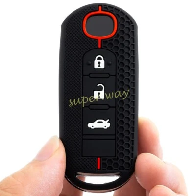 For 2 3 Sedan 6 GJ CX5 CX9 TC MX5 ND Silicone Car Smart Key Fob Case Cover Shell - image 1 of 4