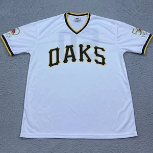 Iowa Oaks Men’s XL White Baseball Jersey Casey’s 50 Seasons Minor League Cubs - Picture 1 of 12