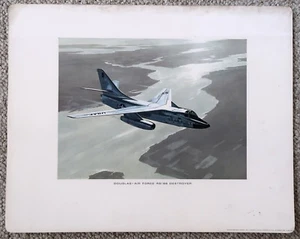 DOUGLAS-AIR FORCE RB-66 DESTROYER LITHO ART PRINT 16"X20" - Picture 1 of 3