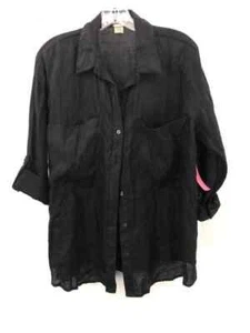 Pre-Owned Magaschoni Black Size XS Button Down - Picture 1 of 3