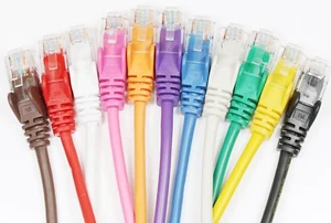 Cat5 ethernet cable lead for broadband internet connect bt sky router to tv LOT - Picture 1 of 143