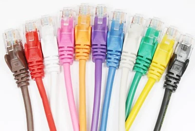 Cat5 ethernet cable lead for broadband internet connect bt sky router to tv LOT - Image 1 of 4