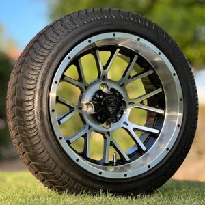 TREX 14" SPARTAN Machined Wheel and 205/30-14" Low Profile DOT Tire Combo - 4 - Picture 1 of 7