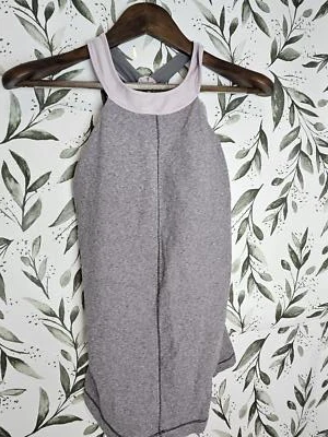 Lululemon Yoga Top Grigio/Nero/Rosa Donna Taglia S/M Atletico  - Immagine 1 di 4