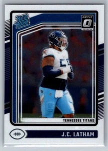 J.C. Latham Rookie Base Titans 2024 Panini Optic Football - Picture 1 of 2