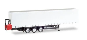 ,HERPA, Remolque de lona de 3 ejes SCHMITZ con carretilla elevadora, 1/87, HE... - Imagen 1 de 1