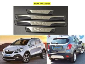 MOKKA DOOR SILL SCUFF PLATES LOGO ON ABS SUBSTRATE AFTERMARKET - MK005 - Picture 1 of 4