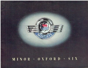 MORRIS SIX , MINOR MM & OXFORD ORIGINAL 1950 FACTORY UK SALES BROCHURE - Picture 1 of 1