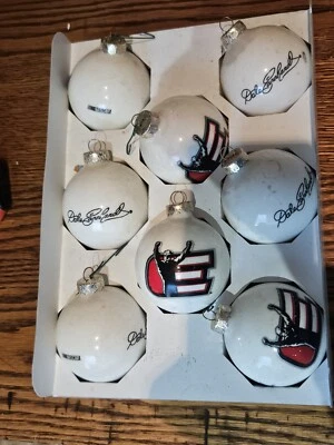 Adornos de Navidad Dale Earnhardt en caja original. Juego de ocho adornos de 3"  Foto 1 de 4