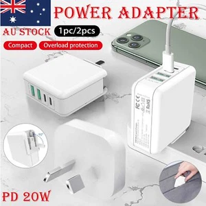 35W Fast USB-C AC Power Adapter Wall Charger For iPhone iPad Macbook Samsung AU - Picture 1 of 13