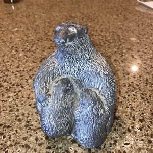 Wolf Sculptures Original Carved Bears Mamma And Babies Hand Carved Canada 4.75” - Picture 1 of 8