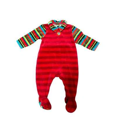 Catimini Франция Полосатый Велюр Цельный - Изображение 1 из 4