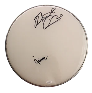 BUTCH TRUCKS & JAIMOE SIGNED AUTOGRAMM 13" DRUMHEAD ALLMAN BROTHERS BAND JSA COA - Bild 1 von 1