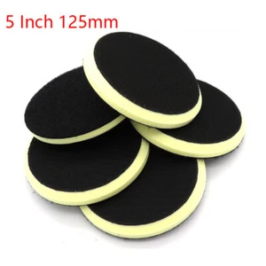 5" PU Foam Chamfering Sponge Interface Pad Hook & Loop Polishing Buffing Backing - Picture 1 of 5
