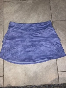 Athleta Girl Swing Skirt Layered Print Size XXL 16 Periwinkle and Purple - Picture 1 of 4