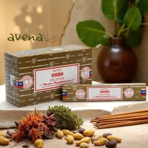 Original Satya Genuine OODH Incense Sticks FULL BOX- 12 x 15g Packs - Picture 1 of 3