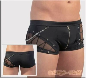 Filet de Pêcheur Zierschnür Pantalon avec Fermeture Éclair & Collier Noir - Bild 1 von 2