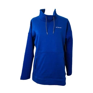 Columbia Women's Sweatshirt Size Small Blue Funnel Sunday Summit Oversize - Picture 1 of 9