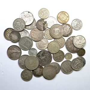 MONDO Lotto monete in argento Francia Germania Austria Olanda ecc. - Imagen 1 de 1
