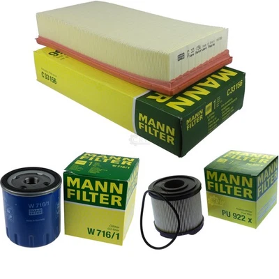 MANN-FILTER Inspektionspaket für Citroën C5 I Break 2.2 HDi 2.0 Fiat Scudo - Bild 1 von 4