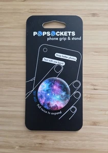 PopSockets Collapsible Grip & Stand for Phones and Tablets - Blue Nebula - Picture 1 of 2