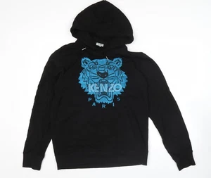 Kenzo Men’s Black XL Pullover Hoodie with Embroidered Tiger Logo - Picture 1 of 12