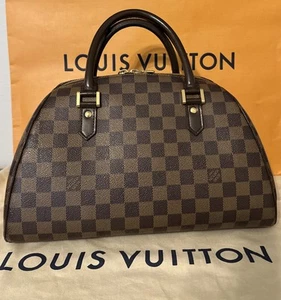 LOUIS VUITTON RIBERA HAND BAG MM ~ Damier Ebene ~Excellent Condition - Picture 1 of 21