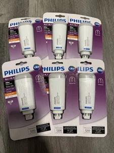 Philips 26w Equivalent PL-C PL-T 4-Pin Vertical LED Tube Lightbulb 6 Pack 10.5w - Picture 1 of 4