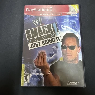 WWE SmackDown Just Bring It GH (Sony PlayStation 2, 2002) PS2 CIB Retro Tested - Image 1 of 4