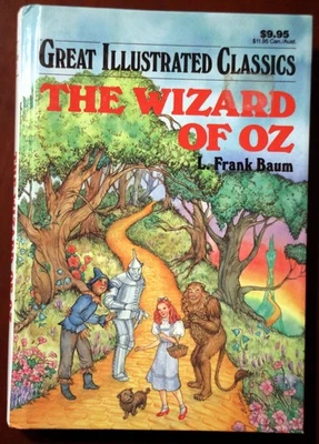 The Wizard of Oz by L. Frank Baum GREAT ILLUSTRATED CLASSICS Baronet Books 1989 - Image 1 of 3