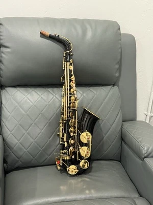 Alto Saxophone Black Color with Case Without Mouthpiece Just Saxophone and Case - Image 1 of 4