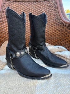 Dingo Hombre TALLA 10.5 Traje Cuero Negro Arnés Bota DI02175-BK - Imagen 1 de 9