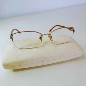 Monturas de gafas Versace vintage BVO 782971 dorado y marrón tortuga 51-17-135, estuche - Imagen 1 de 6