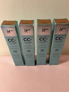 IT Cosmetics CC ‘RICH HONEY’ Oil-Free Matte SPF 40 Poreless Cream - 4 Pack! - Picture 1 of 3