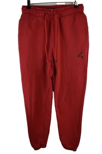 Jordan Mens Red JErsey Tracksuit Bottom Joggers Size S Sports Activewear Gym Run - Picture 1 of 10