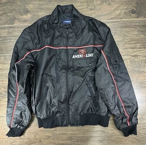 Vintage Holloway General Tire Motorsports Jacket Mens XL Black USA - Picture 1 of 8