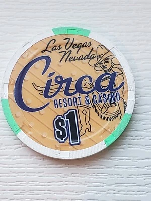 1,00 fichas del Circa Casino Las Vegas Nevada  Foto 1 de 2