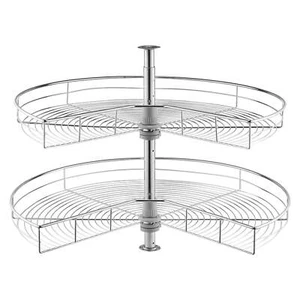 Corner storage rack, 360° rotating kitchen base cabinet blind corner, - Picture 1 of 6