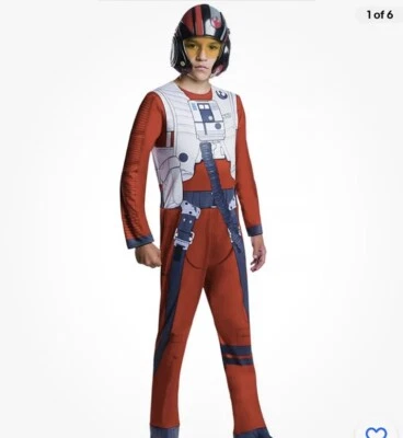 Star Wars VII El Despertar de la Fuerza Poe Dameron Niño Disfraz de Halloween SM 4/6 Foto 1 de 3