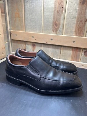 Sapatos sociais Johnston & Murphy XC4 masculino tamanho 13 couro preto slip-on - Imagem 1 de 4