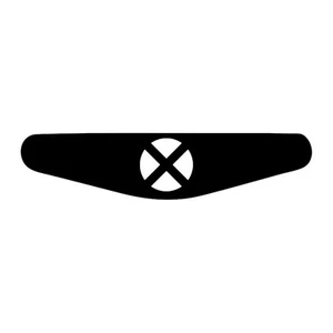 X-Men - Play Station PS4 Lightbar Sticker Aufkleber weiss - Picture 1 of 3