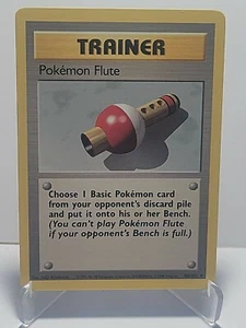 Pokemon Flute 86/102Pokemon Base Set Trainer Uncommon LP Used See Pictures - Picture 1 of 8