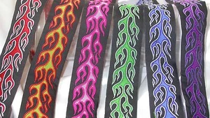 Jacquard Ribbon 1" Flames Woven Flame *Colors* 5 Yards - Picture 1 of 7