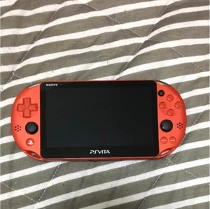 PS VITA Body Box Set PCH 2000 Metallic Red 16GB Memory Card SAOvsAW - Picture 1 of 4