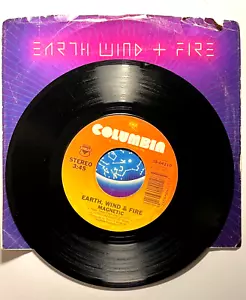 Earth Wind + Fire MAGNETIC Vinyl 45RPM Record 7" Single w/ Picture Sleeve - Picture 1 of 5