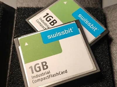 1 pc. ORIGINAL Swissbit 1GB Industrial COMPACT FLASH CARD GERM. NEW - Image 1 of 3