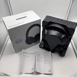 New Dell HS-00003 Wired On-Ear Headphones Black - Picture 1 of 5